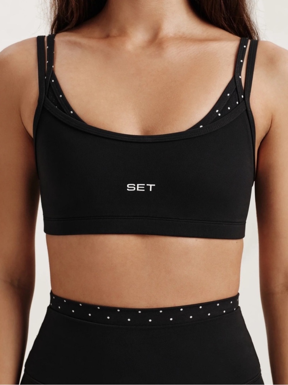 Set Active Breathe 1.0 Dalmation Layered Bra